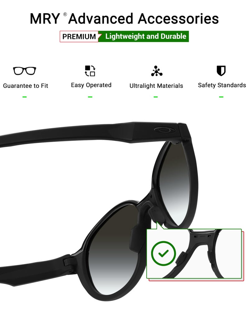 Mryok Replacement Nose Piece Nose Pads for Oakley Metalink OX8153 Eyeglasses - Black Asian Fit - Image 3
