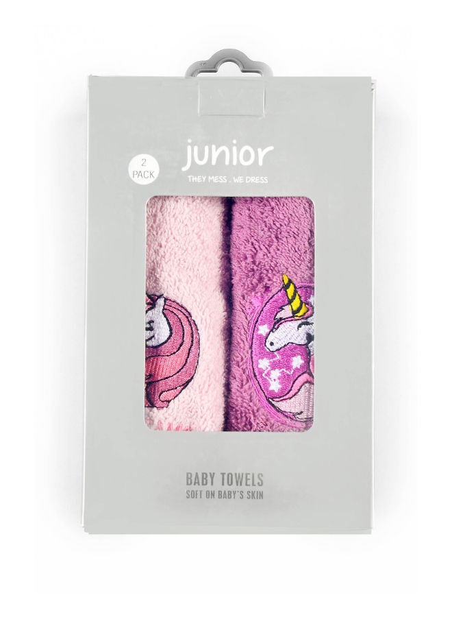 Junior High Quality Cotton Blend and comfy Baby Towel P/2 - Image 1