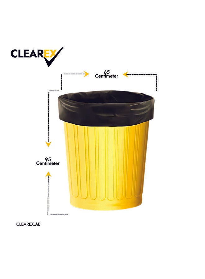 Heavy Duty Flat Garbage Bags, Medium, 30 Gallons, 12 Bags, 65x95cm - Image 3