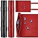 Civaner Dice Mat Tray Rolling Mat with Zipper PU Leather Folding Scroll Dice Bag Holder Table Christmas Game AccessoriesRed Black2 Pieces - Image 2