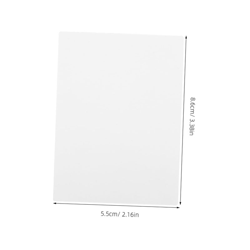 10pcs Dual Sided Printable Flexible Plastic Business Cards For Heat Transfer Sublimation - Image 3