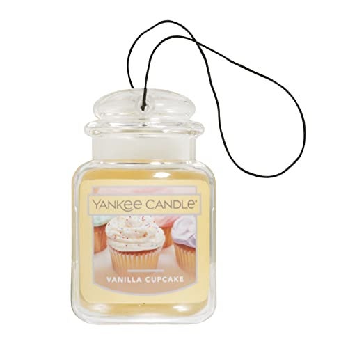 Yankee Candle Car Air Fresheners Hanging Car Jar Ultimate Vanilla Cupcake Scented Neutralizes Odors Up To 30 Days gray 1 Count (Pack of 1) - Image 5