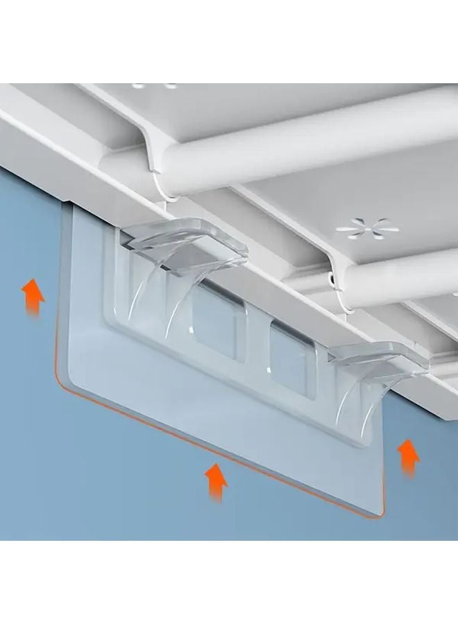 10pcs Transparent Acrylic Shelf Brackets No Drilling Required For Kitchen Cabinets Bookshelves - Image 4