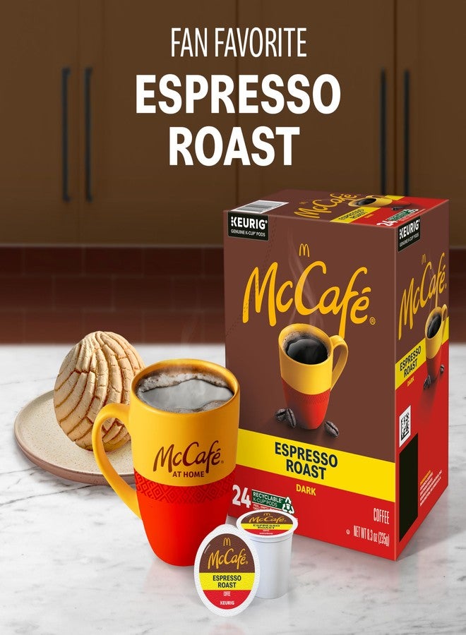 McCafe Espresso Roast Coffee, Keurig Single-Serve K-Cup Pods, 96 Count (4 Packs of 24), Dark Roast Made with Arabica Beans, Bold Flavor with Bittersweet Chocolate & Toasted Nut Notes - Image 3