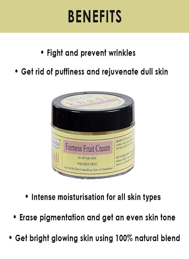 Khadi Rishikesh Herbal Fairness Fruit Cream -50 gm - Image 4