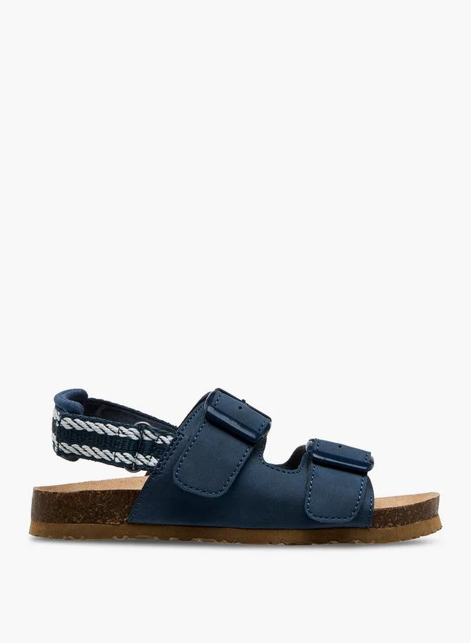 سيد دوتشيني Boys Buckle Accent Hook & Loop Sandals Ramadan Collection