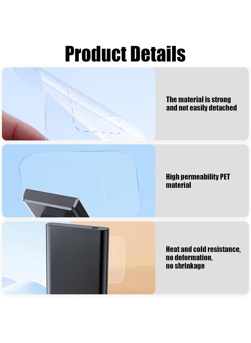 BRTM 6 Pcs Windshield Dashcam Stickers, Clear Electrostatic Stickers Shield for Windshields, Prevent Scratching Falling, Double-Sided Adhesive Pad Sticker Shield for Dash Cam Windshield Sticker for Mounting Dash Cam Car Shield Decal - Image 3