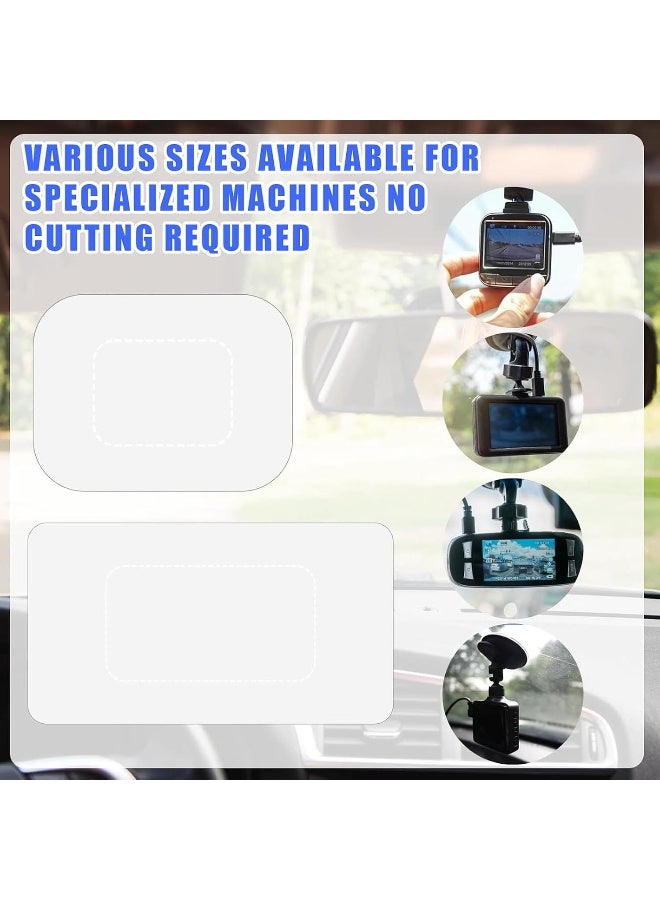 BRTM 6 Pcs Windshield Dashcam Stickers, Clear Electrostatic Stickers Shield for Windshields, Prevent Scratching Falling, Double-Sided Adhesive Pad Sticker Shield for Dash Cam Windshield Sticker for Mounting Dash Cam Car Shield Decal - Image 5