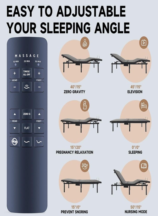 ZWP RF258C Replacement Remote Control for Beautyrest SmartMotion 3.0 Adjustable Bed Base RF258C JLDK.28.01.02 - Image 5
