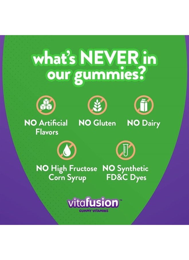 Vitafusion - vitafusion Extra Strength Biotin Gummy Vitamins, Blueberry Flavored, 5,000 mcg Biotin Vitamins, America's Number 1 Gummy Vitamin Brand, 50 Day Supply, 100 Count - Image 1