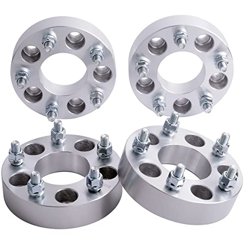 DCVAMOUS 4PC 5x115 to 5x120 Wheel Adapters 1.5 Inch with 14x1.5 Studs Compatible with Dodge 5 Lug for 2004-2008 Magnum | 2006-2022 Charger | 2009-2022 Challenger (Adapt 5x120 Rim on 5x115 Vehicle) - Image 1