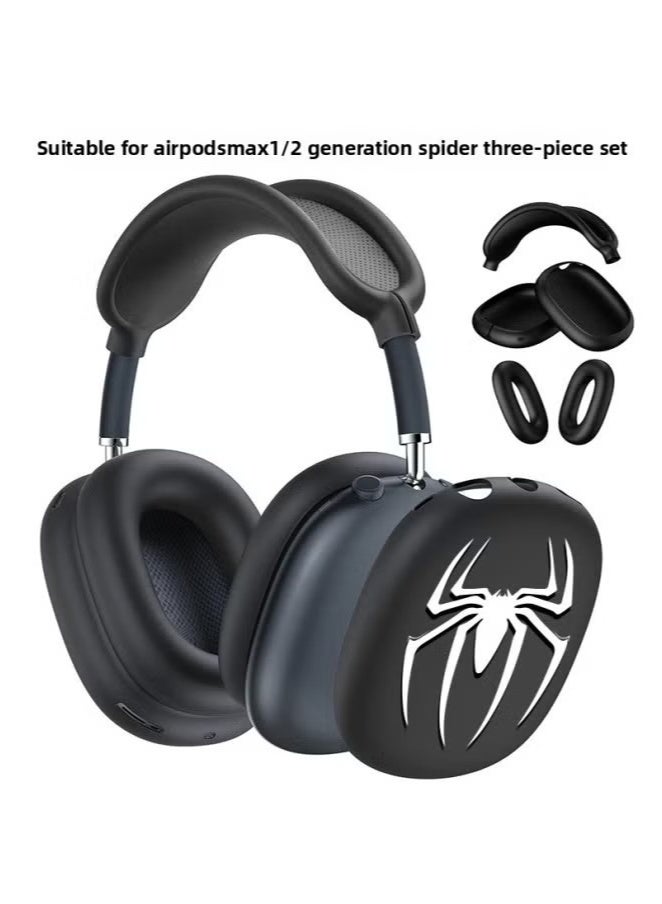 Suitable for airpodsmax headphone shell silicone three-piece set spider airpodsmax protective cover protective shell - Image 1