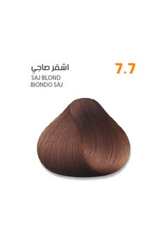ساڤو كريم صبغة شعر من ساڤو 7.7 أشقر صاج  - غني بالمستخلصات العشبية وزيت البليكس ١٠٠ مل  - Image 1
