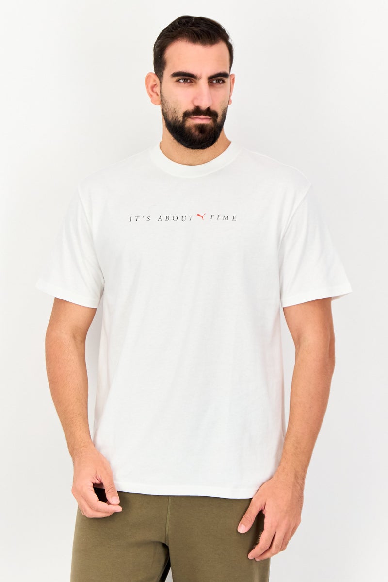 Puma X Select Men Sportswear Fit Short Sleeve Outdoor T-Shirt, White - Image 1