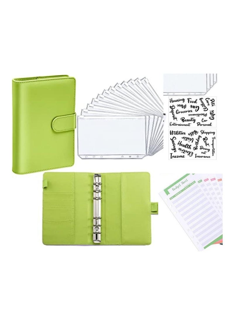 ZHANNEL - Money Binder Budget | Money Organizer Green - Image 1