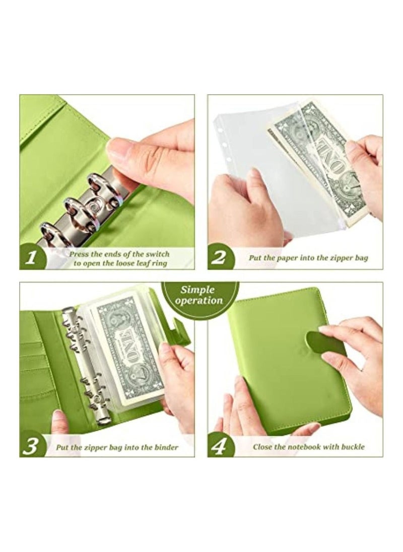 ZHANNEL - Money Binder Budget | Money Organizer Green - Image 1