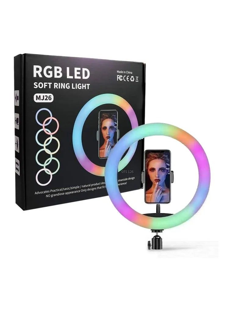 Mj 26 Multicolour RGB LED Soft Ring Light - Image 2