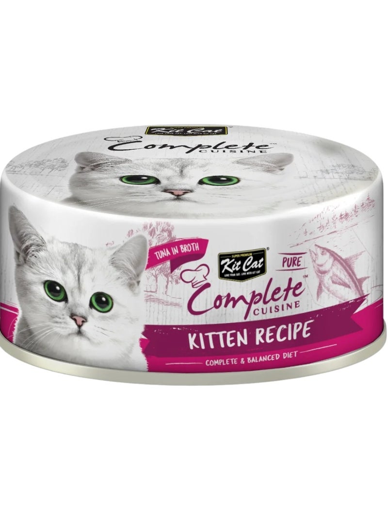 Kit Cat Cat Wet Food Tuna In Broth For Kittens 6x70g - Grain-Free Cat Food - Image 2