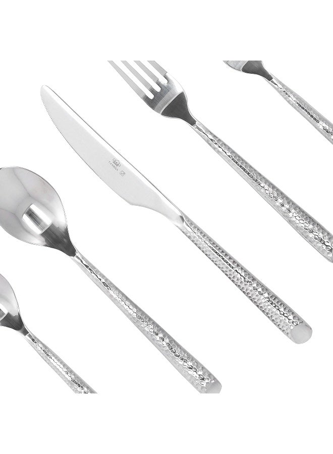 لا ميسا طقم أدوات مائدة من الفولاذ المقاوم للصدأ باللون الفضي من لا ميسا، 20 قطعة - Image 2