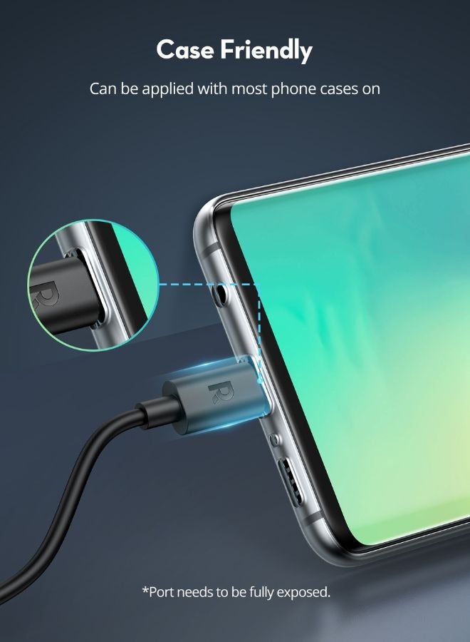راف باور كابل شحن USB-C إلى USB-C بقوة 60 واط بطول 2 متر (6.6 قدم)، مصنوع من مادة ناعمة وTPE، عمر انحناء يزيد عن 10000، متوافق مع الحافظات، CB1022 - Image 4
