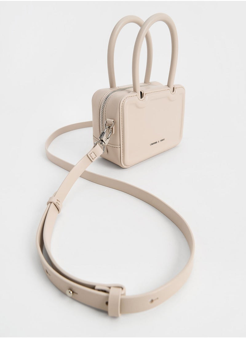 Charles & Keith Charles & Keith Perline Extended Top Handle Bag  - Image 4