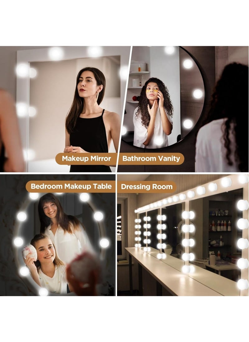 Vanity Lights Kits DIY, Makeup Lights with 10pcs Dimmable Bulbs, 3 Colour Modes with Touch Sensor Dimmer Switch for Dressing Table