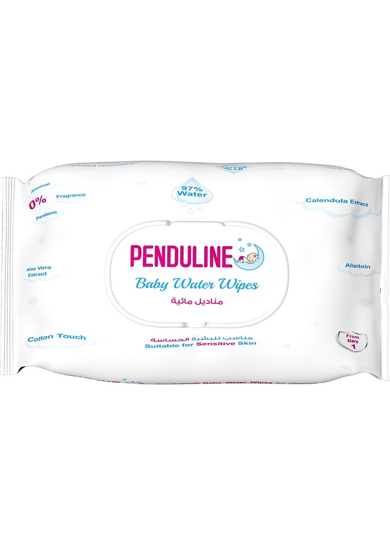 PENDULINE Penduline Baby Wipes With  97% Water | 70pcs | Calendula |Safe for New Born | Sensitivie Skin | Zero Alcohol - Fragrance - Parabens 