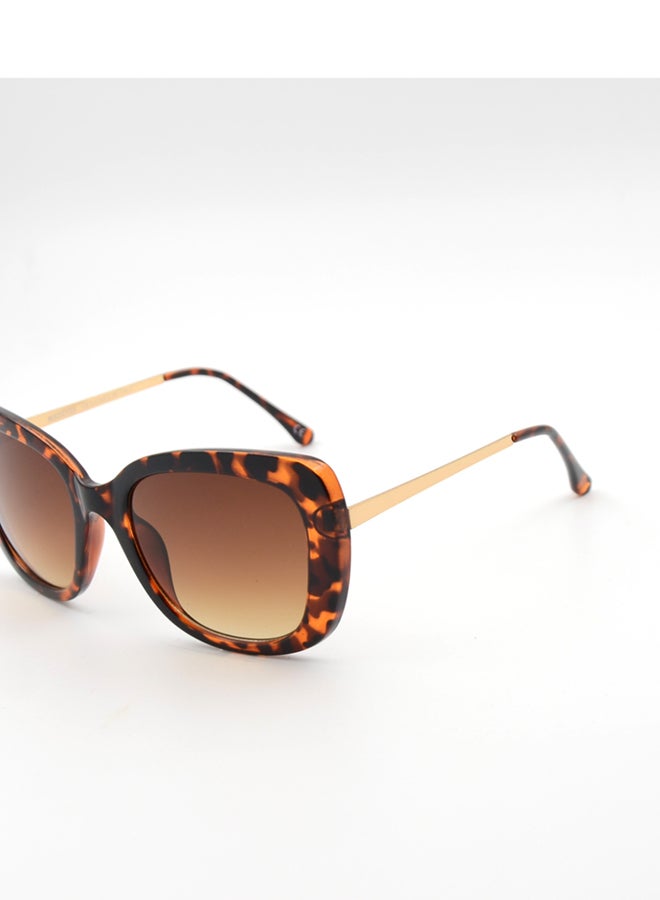 MADEYES نظارات شمسية للنساء بحماية من الأشعة فوق البنفسجية EE23P071-1 - ديمي/ذهبي - Image 2