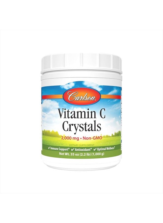 Carlson Labs Non GMO Vitamin C Crystals, 6 Ounce - Image 1