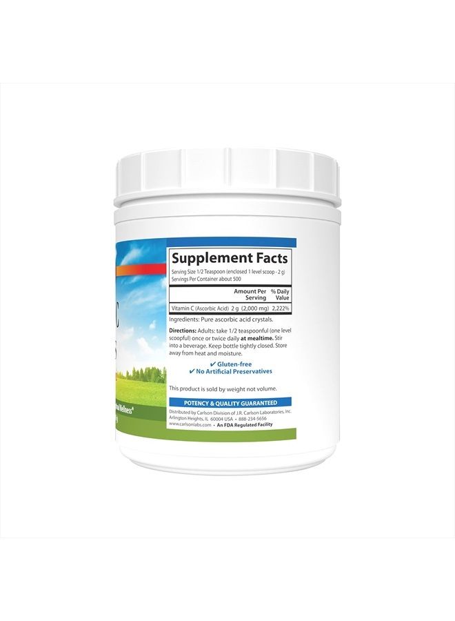 Carlson Labs Non GMO Vitamin C Crystals, 6 Ounce - Image 2