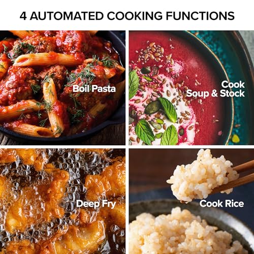 Nuwave Upgraded Induction Cooktop, 3 Wattage Control, Patented Digital Temp Probe, 8”Large Heating Coil, 12”Shatter-Proof Ceramic Glass,106 Temps-Ctrl - Image 4