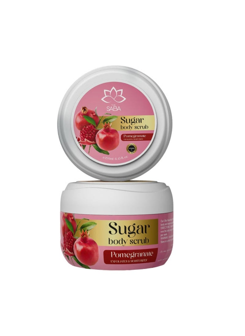 The Saba Sugar Body Scrub Pomegranate 125ml 