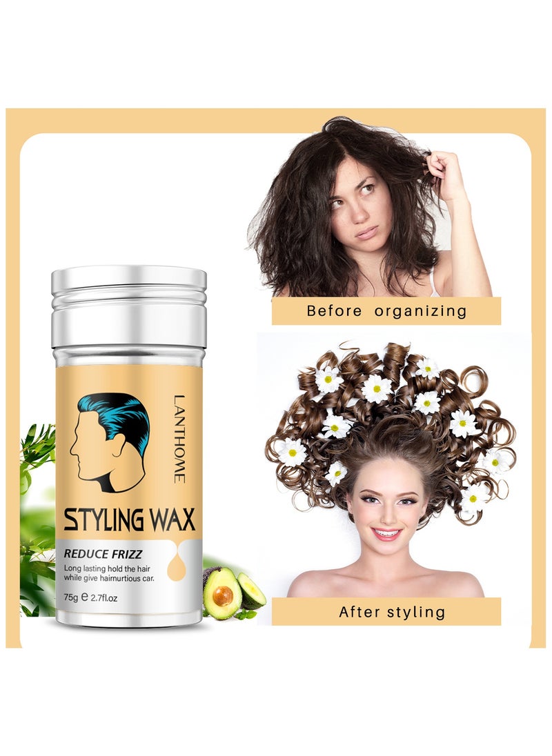 Lanthome styling hair wax men's styling fragrance natural fluffy oil head cream 75g  - Image 2