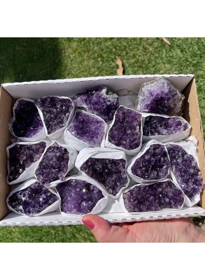 Large Natural  purple Amethyst Geode Crystal Stone Cluster, top quality, healing birth stone, Best gift for gemstones lovers - Image 3
