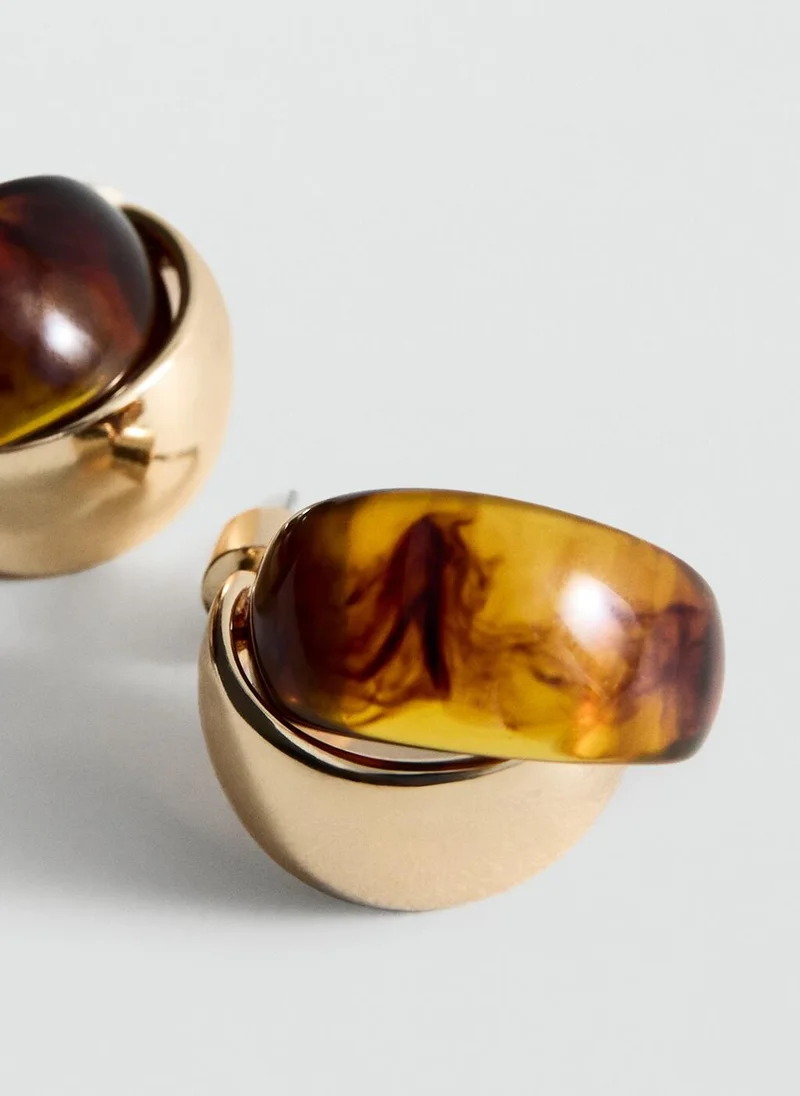 Mango  Mixed resin earrings for Women | Best Price UAE