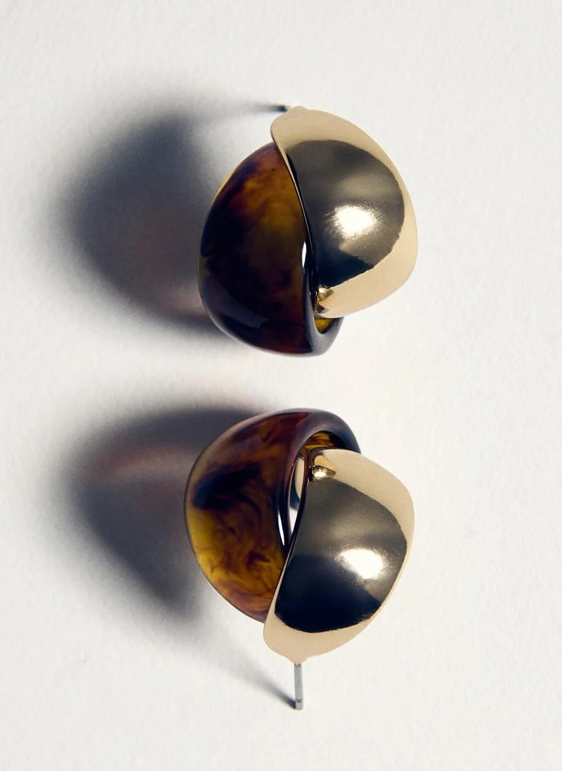 مانجو Mixed resin earrings