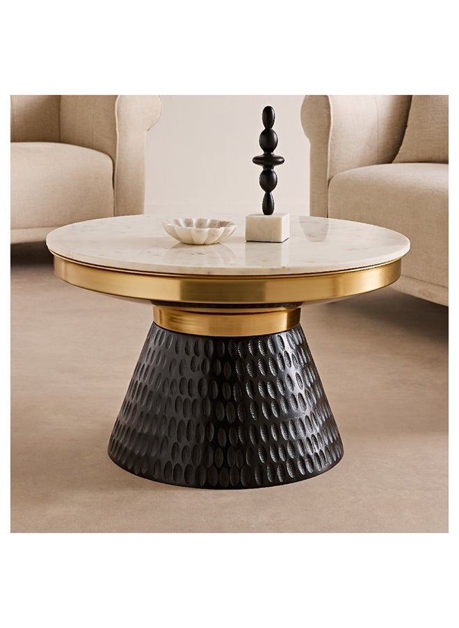 Home Box طاولة قهوة بسطح رخام غاوري 80 × 45 × 80 سم  - Image 1