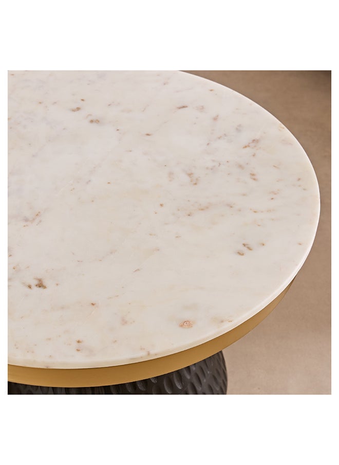 Home Box طاولة قهوة بسطح رخام غاوري 80 × 45 × 80 سم  - Image 4
