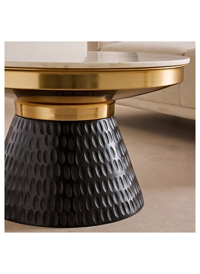 Home Box طاولة قهوة بسطح رخام غاوري 80 × 45 × 80 سم  - Image 3