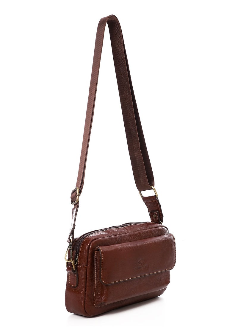 TOP LEATHER Bag(SA 803), Backpack Crossbody & wrist bag Sling Bag for Men and Women, Lightweight Everyday Carry Casual Bag for Tactical, Travel, Work, Gym, Sport  - Image 2