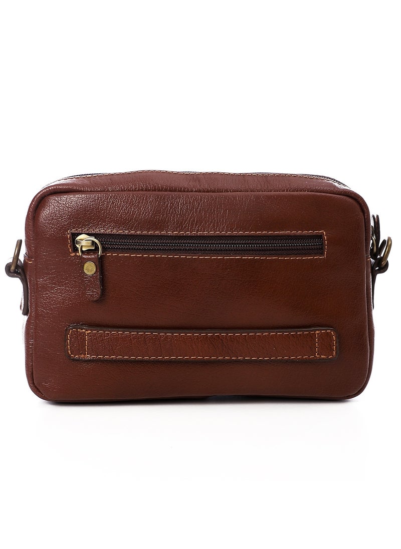 TOP LEATHER Bag(SA 803), Backpack Crossbody & wrist bag Sling Bag for Men and Women, Lightweight Everyday Carry Casual Bag for Tactical, Travel, Work, Gym, Sport  - Image 3