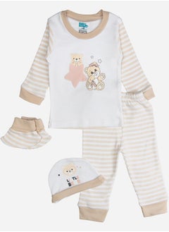 Babies Basic Pack of 7 - Cotton Bodysuit, Top, Pants, Bib, Socks, Mitten and Cap  - Image 2
