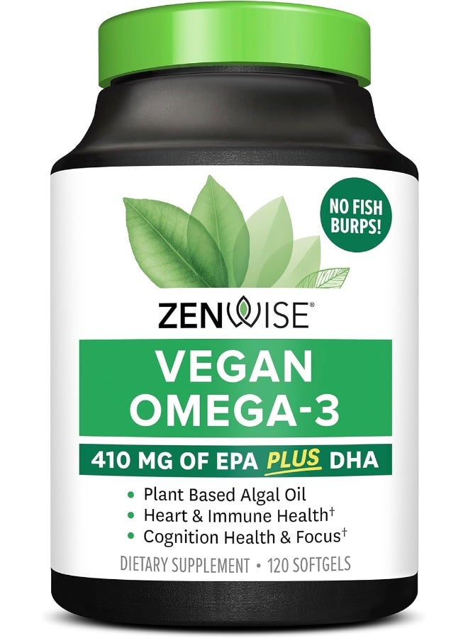 Zenwise Health Vegan Omega-3 With Life'S Omega, 120 Softgels - Image 1