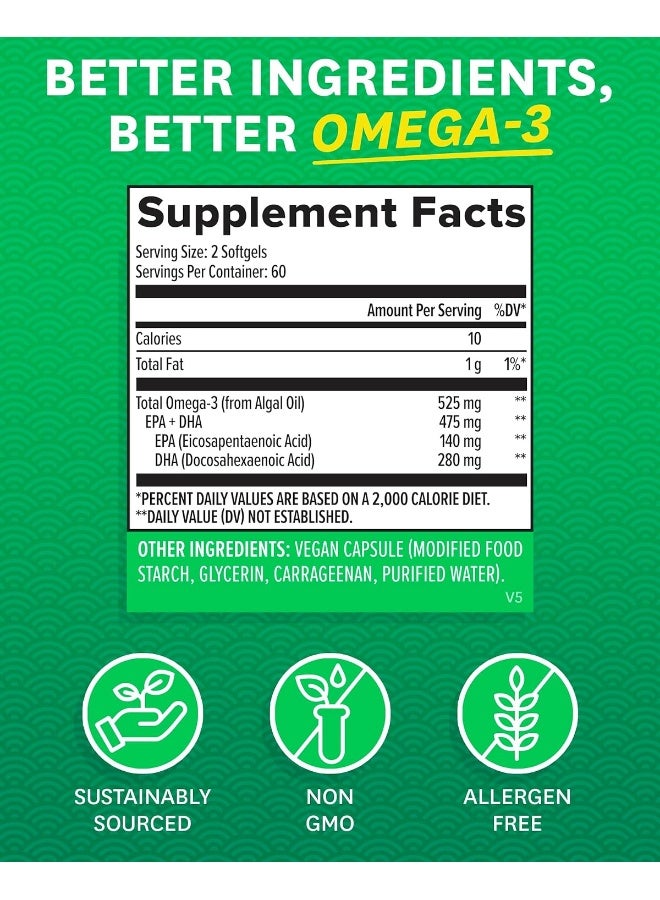 Zenwise Health Vegan Omega-3 With Life'S Omega, 120 Softgels - Image 2