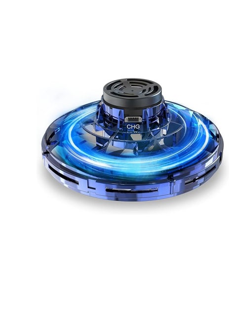 Hand Operated Mini Drones, Fidget Flying Spinner with Lights, UFO Drone Flying Toys, Cool Stuff Gadgets Christmas Birthday Gifts for Boys Girls