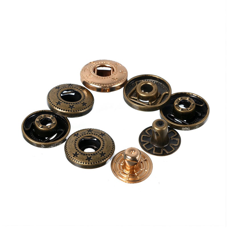 Snap Buttons 15mm No Loosening No Fabric Damage No Fade Long Lasting Fasteners - Image 3