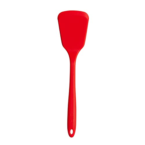 Get It Right GIR: Get It Right Silicone Spatula Turner - 13-Inch Red - Nonstick Heat-Resistant Silicone Cooking Spatula - Pancake Flipper & BBQ Utensil - Flexible Tip & Sturdy Core - Image 1
