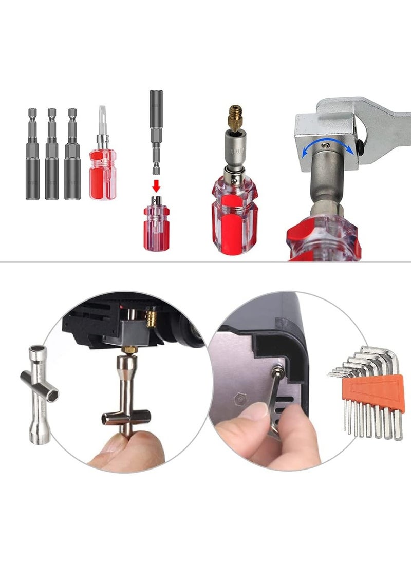 Generic - 82 PCS 3D Printer Tools Kit - Complete Accessories Set with Nozzle Cleaning Tools, Multi-Function Screwdriver, Deburring & Removal Tools, Cutters, Hobby Knife, Wrench Set, and More. - Image 1