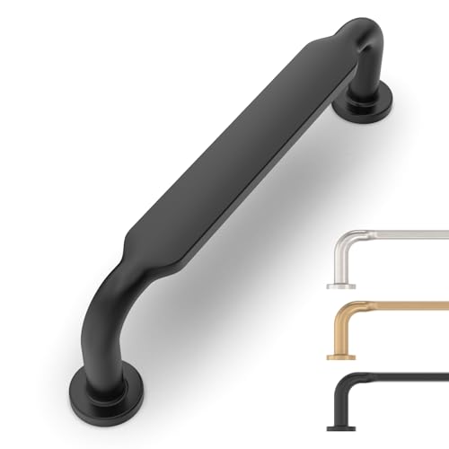 9BUILD 10 Pack Matte Black Cabinet Pulls 375 Inch Kitchen Cabinet Handles Cabinet Hardware Kitchen Handles for Cabinets Cupboard Handles Black Dresser Pulls Drawer Handle - Image 1