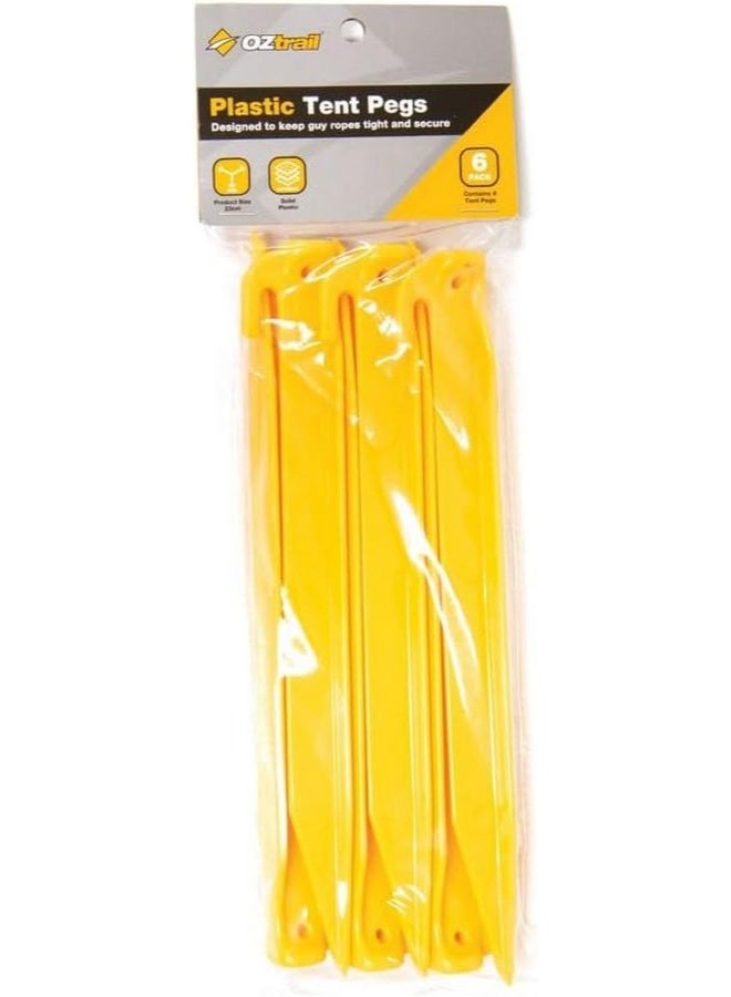 أوزتريل وتد خيمة بلاستيك ABS مقاس 23 سم، عبوة من 6 قطع - Image 1